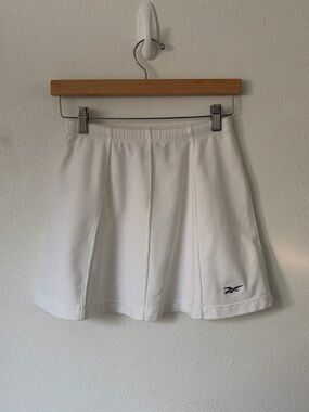 Reebok White Drawstring Waist Skirt